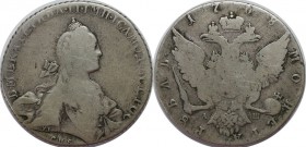 Russische Münzen und Medaillen, Katharina II (1762-1796), 1 Rubel 1768 SPB-TI-ASH, Silber. Bitkin 204. Schön