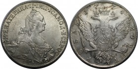 Russische Münzen und Medaillen, Katharina II (1762-1796). Rubel 1774 SPB OL, Silber. Vorzüglich-stempelglanz