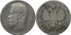 Russische Münzen und Medaillen, Nikolaus II (1894-1918), 1 Rubel 1899. Silber. Bitkin 205. Sehr schön