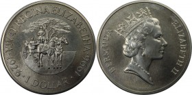 Weltmünzen und Medaillen, Bermuda. Königin Elizabeth ll's 70. Geburtstag. 1 Dollar 1996, Kupfer-Nickel. KM 94. Stempelglanz