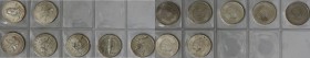 Weltmünzen und Medaillen, Kuba / Cuba, 7 x 5 Pesos (1981-1982). Stempelglanz. Set 7 Stück. Einzeln in Münzhüllen verschweißt