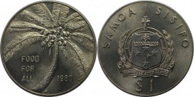Weltmünzen und Medaillen, Western Samoa. KN FAO. 1 Tala 1980, Kupfer-Nickel. KM 38. Stempelglanz