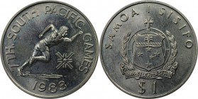 Weltmünzen und Medaillen, Western Samoa. Südpazifische Spiele - Läufer. 1 Tala 1983, Kupfer-Nickel. KM 53. Stempelglanz
