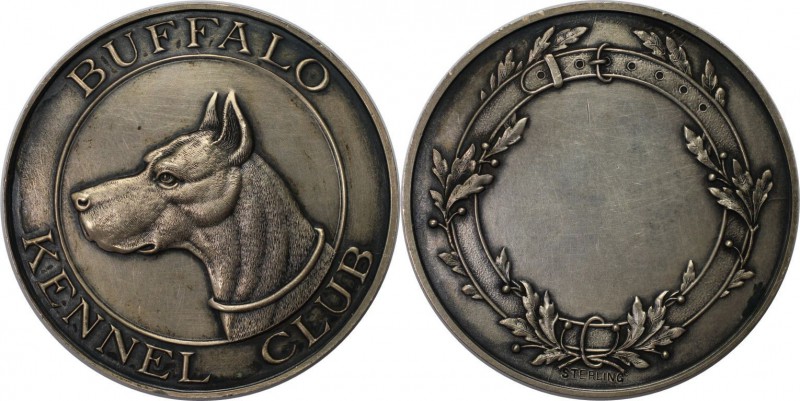 Medaillen und Jetons, Hundesport / Dog sports. "BUFFALO KENNEL CLUB - STERLING" ...