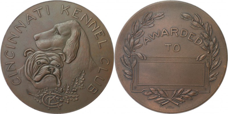 Medaillen und Jetons, Hundesport / Dog sports. "CINCINNATI KENNEL CLUB" Medaille...