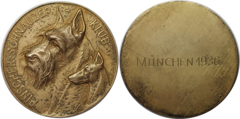 Medaillen und Jetons, Hundesport / Dog sports. München. "Pinscher - Schnauzer - ...