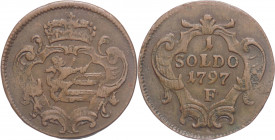 Gorizia - Francesco II (1792 - 1835) - 1 soldo 1797 F - KM# 35 - Cu

BB 

SPEDIZIONE SOLO IN ITALIA - SHIPPING ONLY IN ITALY