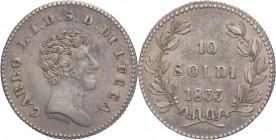 Principato di Lucca - Carlo Lodovico di Borbone (1824-1847) - 10 Soldi 1833 - Mont:450, Gig:5 - Ag - 2,31 g

qSPL

SPEDIZIONE SOLO IN ITALIA - SHI...