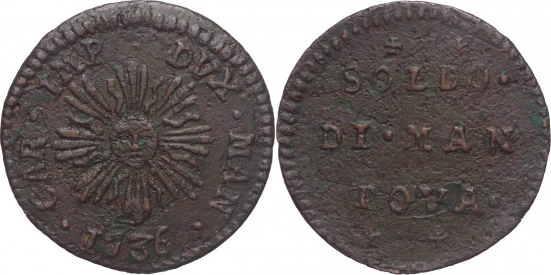 Mantova - Carlo VI (1707-1740) - soldo - MIR 756/4 - Ae - 2,21 g

BB

SPEDIZ...