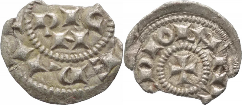 Milano - Enrico II di Sassonia (1004-1024) - Denaro Scodellato - MIR 44 - Ag - g...
