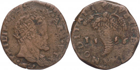 Regno di Napoli - Filippo II (1554-1598) - Tornese 1586 - Magliocca 136 - 8,09 g - Cu - RARISSIMO (RRR )

mBB 

SPEDIZIONE SOLO IN ITALIA - SHIPPI...