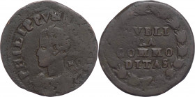 Regno di Napoli - Filippo IV (1621-1665) - Pubblica 1622 - sigle MC - Magliocca 43 - 12,23 g - Cu - RARO (R) 

mBB 

SPEDIZIONE SOLO IN ITALIA - S...