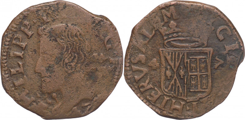 Regno di Napoli - Filippo IV (1621-1665) - Grano 1647 - Magliocca 86 - 7,79 g - ...