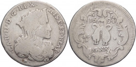 Regno di Napoli - Carlo II (1665-1700) - 1 tarì 1694 - MIR 300/3 C - Ag - gr. 4,09

SPEDIZIONE SOLO IN ITALIA - SHIPPING ONLY IN ITALY