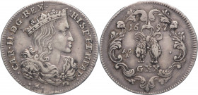 Regno di Napoli - Carlo II (1665-1700) - Tarì da 20 grana 1692 - MIR 300/1 - Ag - 4,30 g

BB 

SPEDIZIONE SOLO IN ITALIA - SHIPPING ONLY IN ITALY