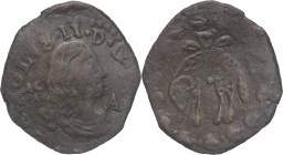 Regno di Napoli - Carlo II, secondo periodo (1675-1700) - Tornese 1679 (?) - P.R. 65a; MIR 308/3 - Cu - sigle ACAA - 3,86 g

BB+

SPEDIZIONE SOLO ...