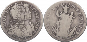 Regno di Napoli - Carlo III (poi VI) d'Asburgo, Re di Spagna e di Napoli (1707-1711), Imperatore d'Austria e re di Napoli (1711-1734) - Carlino 1716 -...