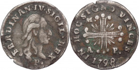 Regno di Napoli - Ferdinando IV (1759-1816) - carlino 1798 - Gig.110 - Ag - gr. 2,13

qBB 

SPEDIZIONE SOLO IN ITALIA - SHIPPING ONLY IN ITALY