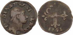 Regno di Napoli - Ferdinando IV (1759-1799) - 3 Cavalli 1791 - Cu - gr.1,35

qBB

SPEDIZIONE SOLO IN ITALIA - SHIPPING ONLY IN ITALY