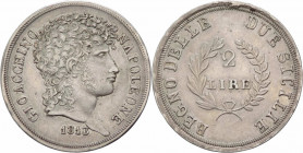 Regno delle Due Sicilie - Gioacchino Napoleone Murat (1808-1815) - 2 lire - 1813 - Pag. 60 - Ag - 9,99 g

mBB

SPEDIZIONE SOLO IN ITALIA - SHIPPIN...