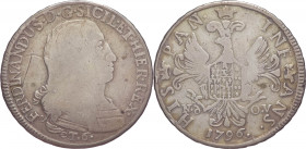 Regno di Sicilia - Ferdinando III (1759-1816) - 6 tarì 1796 - Gig.38 - Ag - 13,24 g

MB 

SPEDIZIONE SOLO IN ITALIA - SHIPPING ONLY IN ITALY