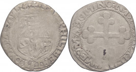 Savoia Antichi - Emanuele Filiberto (1553-1580) - 3 grossi III tipo - MIR 524C - Mi - 3.11 g - MOLTO RARO (RR)

qBB 

SPEDIZIONE SOLO IN ITALIA - ...