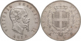 Regno d'Italia - Vittorio Emanuele II (1861-1878) - 5 Lire 1872 Milano - Gig. 44 - Ag

BB 

SPEDIZIONE SOLO IN ITALIA - SHIPPING ONLY IN ITALY
