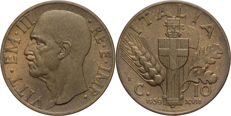 Regno d'Italia - Vittorio Emanuele III (1900-1943) - 10 centesimi 1939 Impero - ...