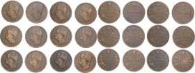 Regni d'Italia - Umberto I (1878-1900) - lotto di 12 monete da 10 centesimi 1893 e 1894 - Cu 

med.BB 

SPEDIZIONE SOLO IN ITALIA - SHIPPING ONLY ...