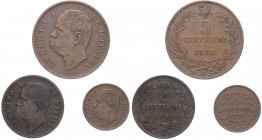 Regno d'Italia - Umberto I (1878-1900) - lotto di 3 monete 1895 - metalli vari 

med.BB 

SPEDIZIONE SOLO IN ITALIA - SHIPPING ONLY IN ITALY