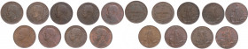 Regno d'Italia - Vittorio Emanuele III (1900-1943) - lotto di 9 monete da 2 centesimi anni vari - Cu 

med.SPL

SPEDIZIONE SOLO IN ITALIA - SHIPPI...