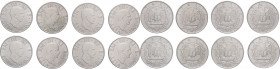 Regno d'Italia - Vittorio Emanuele III (1900-1943) - lotto di 8 monete da 2 lire 1939 XVIII - Ac

med.SPL

SPEDIZIONE SOLO IN ITALIA - SHIPPING ON...