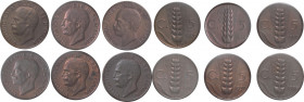 Regno d'Italia - Vittorio Emanuele III (1900-1943) - lotto di 6 monete da 5 centesimi 1934 FDC, 1935 FDC, 1936 SPL+, 1929 FDC, 1928 FDC, 1926 FDC - pe...