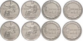 Regno d'Italia - Vittorio Emanuele III (1900-1943) - lotto di 4 monete da buono da 1 lira - Ni

med.mBB 

SPEDIZIONE SOLO IN ITALIA - SHIPPING ONL...