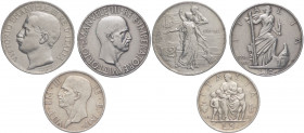 Regno d'Italia - Vittorio Emanuele III (1900-1943) - lotto di 3 monete in Ag 

med.mBB 

SPEDIZIONE SOLO IN ITALIA - SHIPPING ONLY IN ITALY