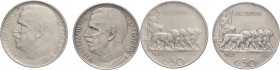 Regno d'Italia - Vittorio Emanuele III (1900-1943) - lotto di 2 monete da 50 centesimi 1921 C/ liscio e rigato

med.BB 

SPEDIZIONE SOLO IN ITALIA...