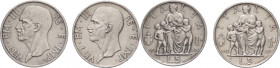 Regno d'Italia - Vittorio Emanuele III (1900-1943) - coppiola di 5 lire "famiglia" 1936 e 1937 - Ag 

med.mBB 

SPEDIZIONE SOLO IN ITALIA - SHIPPI...