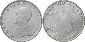 Repubblica Italiana (dal 1946) - Monetazione in lire (1946-2001) - 500 lire Marconi 1974 - in confezione originale

FDC

SPEDIZIONE IN TUTTO IL MO...