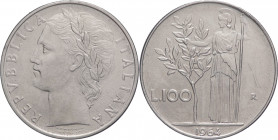 Repubblica italiana - Monetazione in Lire (1946-2001) - 100 Lire "Minerva" 1964 - R/ segni - Gig. 101 

qFDC/FDC

SPEDIZIONE IN TUTTO IL MONDO - W...