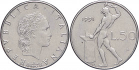 Repubblica Italiana (dal 1946) - Monetazione in Lire (1946-2001) - 50 lire 1991 con rombo - Gig.180a - Ac

qFDC

SPEDIZIONE IN TUTTO IL MONDO - WO...