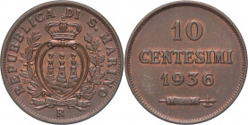 San Marino - Vecchia Monetazione (1864-1938) - 10 centesimi 1936 - Gig.34 - Cu

FDC

SPEDIZIONE SOLO IN ITALIA - SHIPPING ONLY IN ITALY