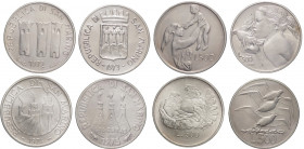 San Marino - Nuova Monetazione (dal 1972) - Monetazione in Lire (1972-2001) - lotto di 4 monete da 500 lire 1972 - 1973 - 1974 - 1975 - Ag 

FDC

...
