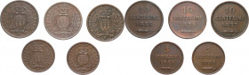 San Marino - Vecchia Monetazione (1864-1937) - Lotto di 5 monete di cui 3 da 10 centesimi e 2 da 5 centesimi 

med.qSPL

SPEDIZIONE SOLO IN ITALIA...