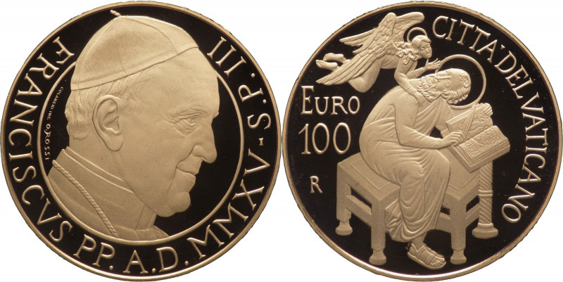 Vaticano - Francesco I, Bergoglio (dal 2013) - 2015 - Moneta da 100 euro in Au. ...