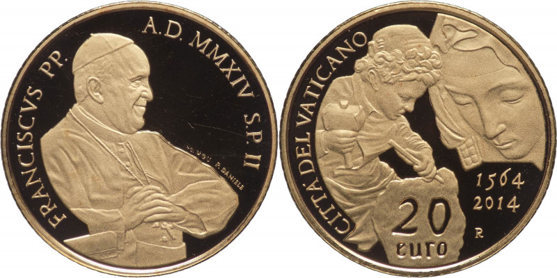 Vaticano - Francesco I, Bergoglio (dal 2013) - 2014 - Moneta da 20 euro in Au. -...