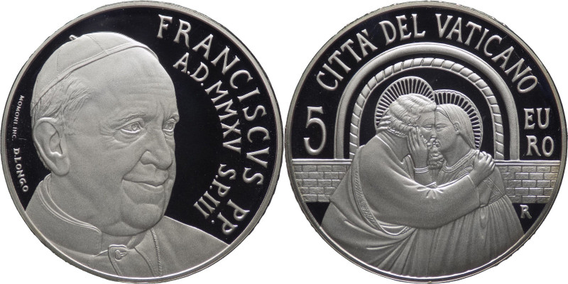 Vaticano - Francesco I, Bergoglio (dal 2013) - 5 euro 2015 - Sinodo dei Vescovi ...