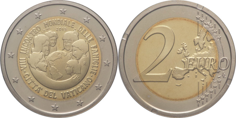 Vaticano - Francesco I, Bergoglio (dal 2013) - 2 euro commemorativi 2015 - Incon...