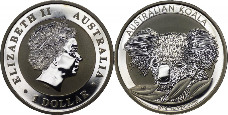 Australia - Elisabetta II (dal 1952) 1 Dollaro (1 Oncia) 2014 serie Koala - KM 2...