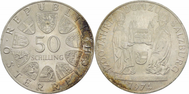 Austria - repubblica (dal 1945) - 50 shilling 1974 "Cattedrale di Salisburgo" - ...