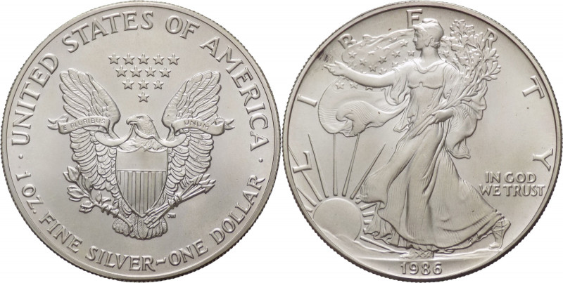 Stati Uniti d'America (dal 1776) - 1 dollaro (1 oncia) - "American Eagle" - 1986...